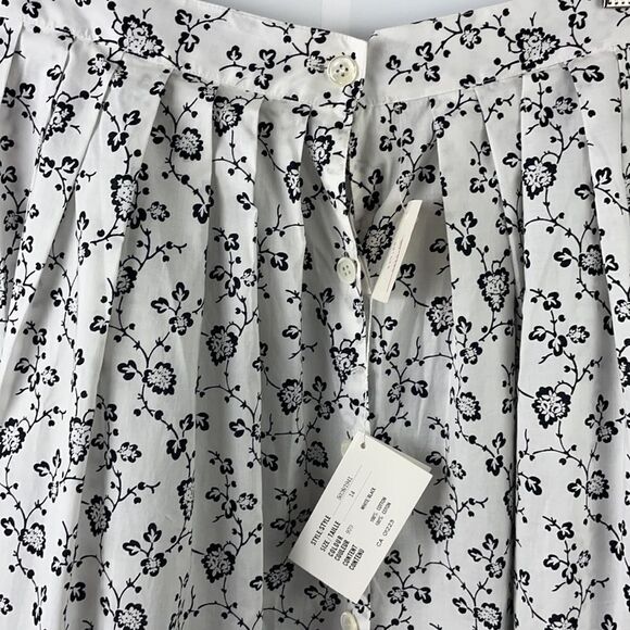 Nwt Deadstock Vintage Ports International White Floral Skirt Size 14 (L) - Picture 6 of 6